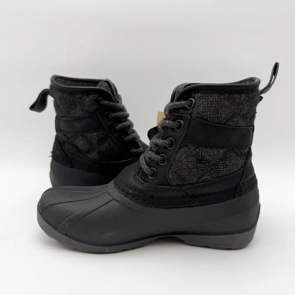Kamik Girls Mid-Calf Winter Boots US 12 EU 30 Black Waterproof Insulated NIB